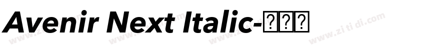 Avenir Next Italic字体转换